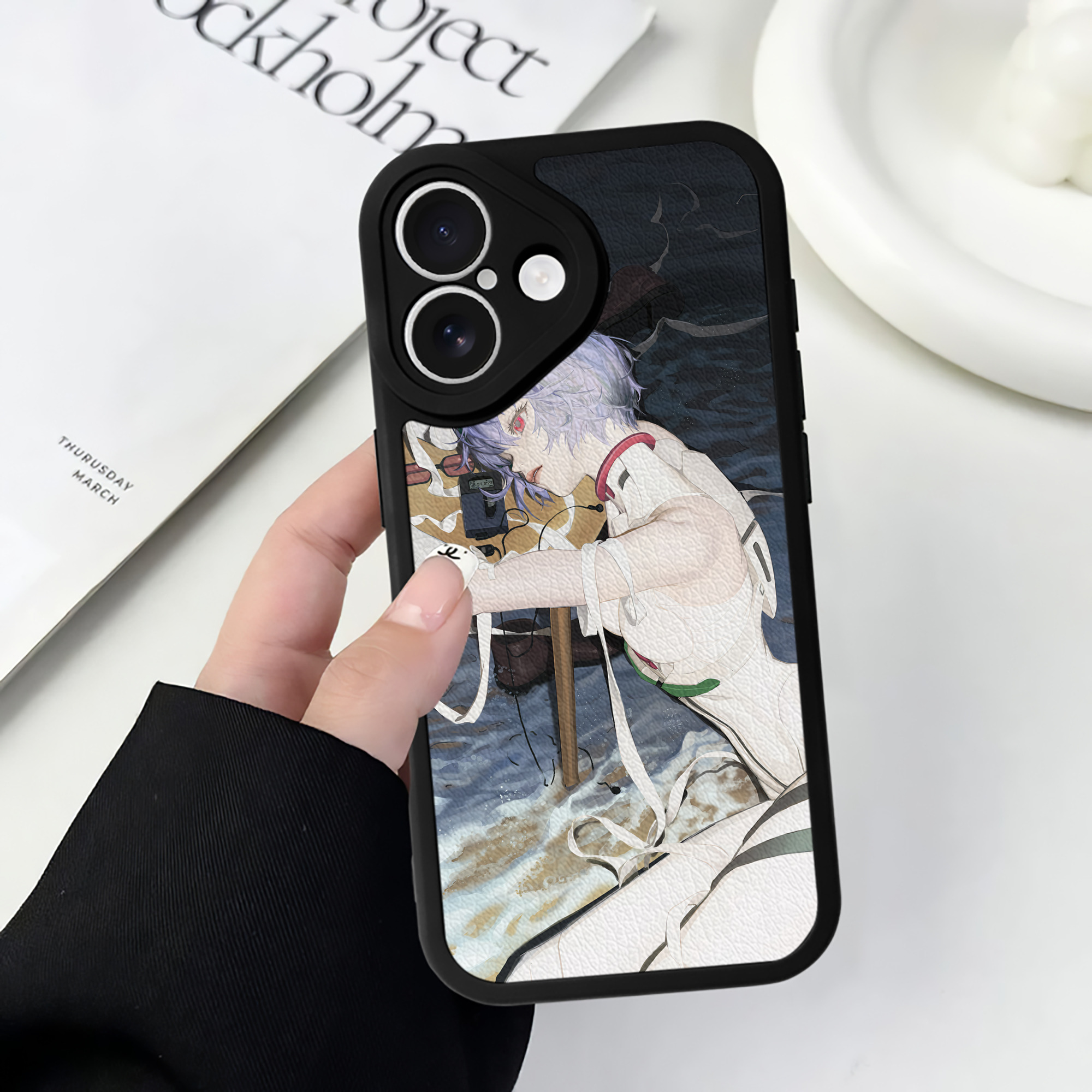 （画像用） EVA 新世紀エヴァンゲリオン 【iPhone 16シリーズ対応】シリコンスマホケース（レザー調） 材質：シリコン